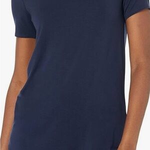 Daily Ritual Blue Fitted Polo Short Sleeve Tee